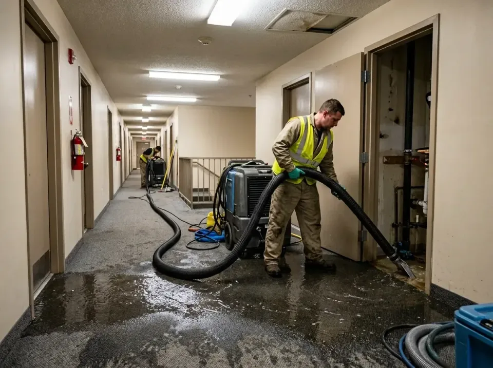 multi-unit-apartment-hallway-f-005 — frequently asked questions, Emergency Burst Pipe Water Extraction & Removal in Battleme…